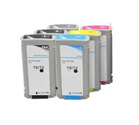 GSwReJ Compatible Dye Ink Cartridge For T610 T620 T770 T790 T795 T1100 T1120 T1200 T1300 T1100ps T1700ps Printers 72(6 colors 1 set)
