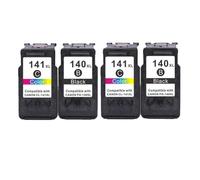 GSwReJ Compatible Ink Cartridge 140XL 141XL For PG140 CL141 Printers MG4110 MG3210 MG3510 MG474(2black 2color)