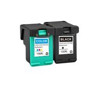 GSwReJ Compatible Ink Cartridge 2 PK Replacement 132XL 136XL 132 For Photosmart 2573 C3183 1513 Officejet 6213 5443 D4163 Printer