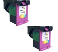 GSwReJ Compatible Ink Cartridge 301 XL Black For Various InkJet Printers Model 1000 1010 3000 2050 1050 1051(2PCS COLOR)