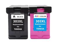 GSwReJ Compatible Ink Cartridge 303XL For 303 Series And Printers Including 6220 6222 6230 6234 6252 6255 7120 7130 7132 7155(1 BK 1 Color)