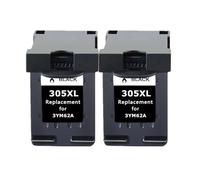 GSwReJ Compatible Ink Cartridge 305XL For Use With 305 2710 2720 4110 4120 4130 6010 6020 6030 6420 Printers(2BLACK)
