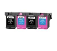 GSwReJ Compatible Ink Cartridge 60XL For Use With Printers F2480 F2420 F4480 F4580 F4280 D2660 D2530 D2560 And PhotoSmart C4680(2Pk Black 2Pk Color)
