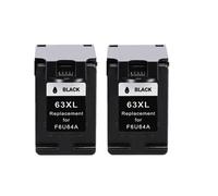 GSwReJ Compatible Ink Cartridge 63XL For Deskjet Printers Models 1110 2130 2131 2132 3630 4250 5220 5230 5232 5252(2PCS Black)