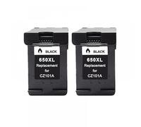 GSwReJ Compatible Ink Cartridge 650XL For Deskjet Printers 1015 1515 2515 2545 2645 3515 4645 Replacement For 650 XL(2 Black)