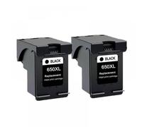 GSwReJ Compatible Ink Cartridge 650XL Replacement For Deskjet 650 Series Including Models 1015 1515 2515 2545 2645 3515 3545 4515 4645(2 Black)