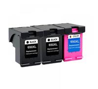 GSwReJ Compatible Ink Cartridge 650XL Replacement For Deskjet 650 Series Including Models 1015 1515 2515 2545 2645 3515 3545 4515 4645(2Black 1Color)
