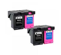 GSwReJ Compatible Ink Cartridge 650XL Replacement For Deskjet 650 Series Including Models 1015 1515 2515 2545 2645 3515 3545 4515 4645(2Black 2Color)