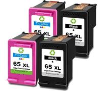 GSwReJ Compatible Ink Cartridge 65XL 4 Pack For Office Printer Models DeskJet 3720 3752 3721