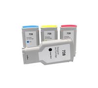 GSwReJ Compatible Ink Cartridge 728 For DesignJet T730 T830 Inkjet Printer(1Set (300ml-130ml))
