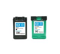 GSwReJ Compatible Ink Cartridge For 336 342 C9362EE C9361EE For Deskjet 5440 PSC 1510 Photosmart 1500 C3100 C3180(1BK AND 1COLOR)