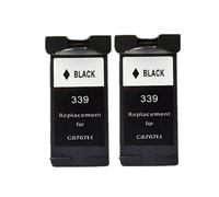 GSwReJ Compatible Ink Cartridge For 339 339XL 344 344XL For Photosmart 2575 2610 2710 8050 Deskjet 5740 5745 5940 6520 6540(2BK)