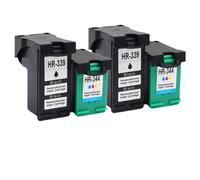 GSwReJ Compatible Ink Cartridge For 339 344 For OfficeJet 7210 7313 7410 Photosmart 2710 8450 Printers(2Pk Black 2Pk Color)