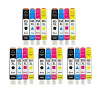 GSwReJ Compatible Ink Cartridge For 655 XL With Chip For Use With Deskjet 3525 5525 4615 4625 4525 6520 6525 6625 Printers(5SET)