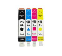 GSwReJ Compatible Ink Cartridge For 655 XL With Chip For Use With Deskjet 3525 5525 4615 4625 4525 6520 6525 6625 Printers(1SET)