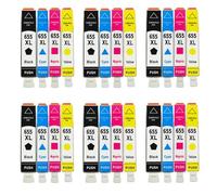 GSwReJ Compatible Ink Cartridge For 655 XL With Chip For Use With Deskjet 3525 5525 4615 4625 4525 6520 6525 6625 Printers(6SET)