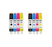 GSwReJ Compatible Ink Cartridge For 655 XL With Chip For Use With Deskjet 3525 5525 4615 4625 4525 6520 6525 6625 Printers(2SET)