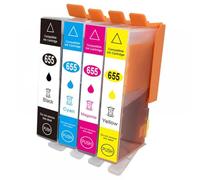 GSwReJ Compatible Ink Cartridge For 655XL Deskjet 3525 5525 4615 4625 4525 6520 6625 Printers(4pcs)