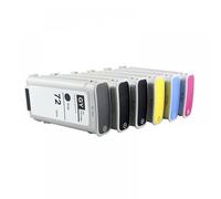 GSwReJ Compatible Ink Cartridge For 72 With Chip For T790 T610 T620 T770 T795 T1100 T1120 T1200 T1300 Series(1 Set)