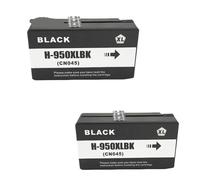 GSwReJ Compatible Ink Cartridge For 950 951 Series Works With InkJet Printers Officejet Pro 251dw 276dw 8100 8600 8610 8630(2PCS BLACK)