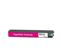 GSwReJ Compatible Ink Cartridge For 981 981A For PageWide Enterprise Color 556xh 586dn 586f E58650dn E55650 Inkjet Printers(1pcs- Magenta)