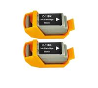 GSwReJ Compatible Ink Cartridge For BCI11BK BCI11C Suitable For BJC Series Printers(BCI11BK 2PCS)