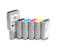 GSwReJ Compatible Ink Cartridge For Designjet Printers T920 T1500 T2500 T2530 130ML And 300ML Options(Yellow-130ML)