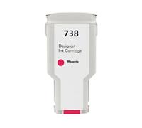 GSwReJ Compatible Ink Cartridge For DesignJet T950 T850 Printers Ink 738 676M6A 676M7A 676M8A 498N8A Color Inkjet(300ML - M)