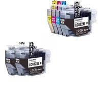 GSwReJ Compatible Ink Cartridge For LC402XL 402XL Works With Printers MFC-J5340DW MFC-J6540DW MFC-J6740DW MFC-J6940DW(1 Set 4 PCS 2BK)