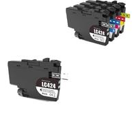 GSwReJ Compatible Ink Cartridge For LC424 424 Suitable For DCP-J1200W DCP-J1200WE(1 Set 4 PCS 1BK)