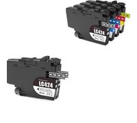 GSwReJ Compatible Ink Cartridge For LC424 424 Suitable For DCP-J1200W DCP-J1200WE(1 Set 4 PCS 2BK)