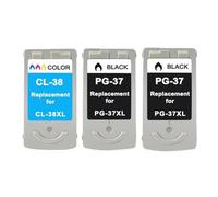 GSwReJ Compatible Ink Cartridge For PG37 CL38 For Printers MP140 MP190 MP210 MP220 MP420 IP1800 IP2600 MX300 MX310(2BK 1COLOR)