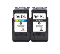 GSwReJ Compatible Ink Cartridge For PG560 560XL 561XL PG-560 CL-561 XL With TS5350 TS7450 Series Printers(1BK 1COLOR)