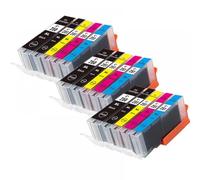 GSwReJ Compatible Ink Cartridge For PGI-250 CLI-251 For MG5420 MG5422 MG5520 MG5522 MG6420 IP7220 MX722 MX922 IX6820 Printers(3 SET 15PCS)