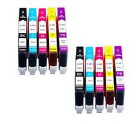 GSwReJ Compatible Ink Cartridge For PGI 280 XXL And CLI 281 XXL For Use With TS9120 TS8120 TS8220 Printers(281 B Y M C PB)