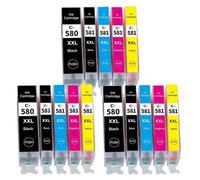 GSwReJ Compatible Ink Cartridge For PGI-580 CLI-581 For Printers TR7550 TR8550 TS6150 Series(3 set)