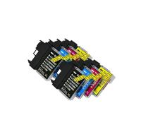 GSwReJ Compatible Ink Cartridge For Printer Models DCP J140W J145C J165C J185C J195C J197C For LC38 LC11 LC61 LC63 LC65 LC67 LC980 LC1100 LC990(2 sets)