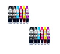 GSwReJ Compatible Ink Cartridge For Printers PGI-580 CLI-581 For Models TS6150 TS6151 TR7550 TR8550 TS8150 TS8151 TS8152(2 set)