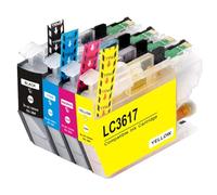 GSwReJ Compatible Ink Cartridge LC3617 4pac 1black 1cyan 1magenta 1yellow For MFC-J2330DW J2730DW J3530DW J3930DW Printers