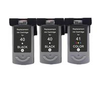 GSwReJ Compatible Ink Cartridge PG40 CL41 For Printers IP1600 IP1200 IP1900 MP140 MP150 MX300 MX310 MP160(2 BK 1 Color)