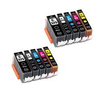 GSwReJ Compatible Ink Cartridge PGI-525 CLI-526 PGI525xl CLI526 For Various Printers Including IX6550 IP4850 IP4950 MG5150 MG5250 MG5350 MX885 MX895(2 Sets (10 pcs))