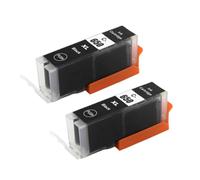 GSwReJ Compatible Ink Cartridge PGI-650XL PGI 650 CLI-651 For Ip7260 Ip8760 IX6860 MG6360 MG7160 MG7560 Inkjet Printers(2pcs- Big black)