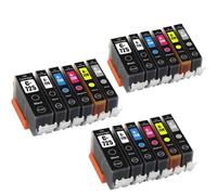 GSwReJ Compatible Ink Cartridge PGI-725 CLI-726 For Use In MG5170 MG5270 MG6170 MG6270 MG8170 MG8270 Printers(3 Sets(18pcs))