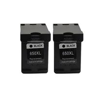GSwReJ Compatible Ink Cartridge Replacement For 650XL 650 For Deskjet 1015 1515 2515 2545 2645 3515 4645 Printers(2Pcs black)