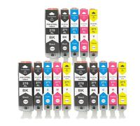 GSwReJ Compatible Ink Cartridge Set 5 Colors For 270 271 PGI-270 CLI-271 For MG5720 MG6820 MG7720 TS5020 Printer(3SET)