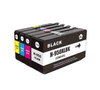 GSwReJ Compatible Ink Cartridge Set For 950XL 951XL Replacement For Officejet Pro 8100 8600 8610 8615 8620 8625 8630 8660 8680 251dw 276dw(1SET(4PC))