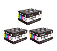 GSwReJ Compatible Ink Cartridge Set For 950XL 951XL Replacement For Officejet Pro 8100 8600 8610 8615 8620 8625 8630 8660 8680 251dw 276dw(3SET(12PC))