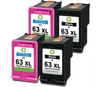 GSwReJ Compatible Ink Cartridge Set For Office Printers 63XL 4 Pieces For Models 5220 5230 5232 5252 5255 5258 5264 3830 3831 3832 3833 3834