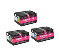 GSwReJ Compatible Ink Cartridge Set For Officejet Pro 8100 8600 8610 8620 8630 8640 8660 8615 8625 Using 950 951 Dye Ink(3SET)