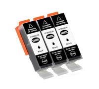 GSwReJ Compatible Ink Cartridge Set For PGI580XXL CLI581XXL Replacement 5-Pack PGBK BK C M Y(3 pcs black)